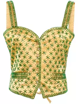 Топ с вышивкой BODE, желтый