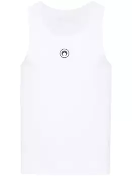 Топ с вышивкой Crescent Moon Marine Serre, белый