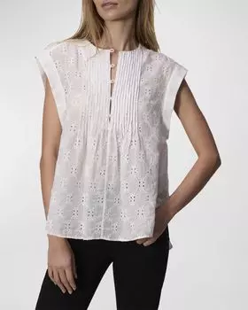 Топ с вышивкой Gabby Rag & Bone, цвет White