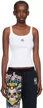 Топ с вышивкой Marine erre Marine Serre, белый