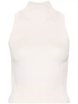 Топ с высоким воротником Ermanno Scervino, белый