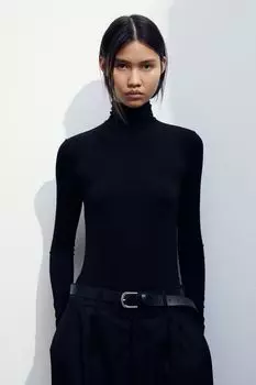 Топ с высоким воротником H&M