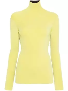 Топ с высоким воротником и длинными рукавами Wales Bonner, желтый