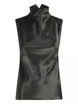 Топ с высоким воротником Nanushka, зеленый