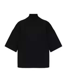 Топ с высоким воротником Theory, черный