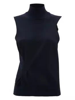 Топ с высоким воротником Victoria Beckham, синий