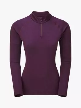 Топ с вытачкой и молнией на воротнике Montane, саскатун берри