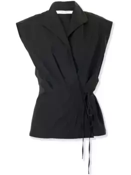 Топ с запахом Carolina Herrera, черный