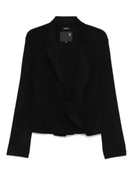 Топ с запахом R13, черный