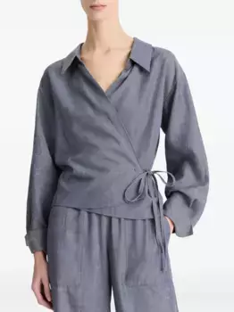 Топ с запахом Vince, синий