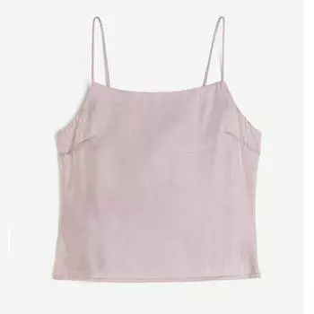 Топ с завязками H&M Camisole, пыльно-розовый