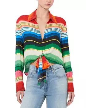 Топ с завязками Hannon Alice and Olivia, мультиколор