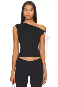 Топ с завязками на рукавах raquel More To Come, черный