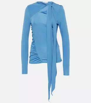 Топ с завязками Victoria Beckham, синий