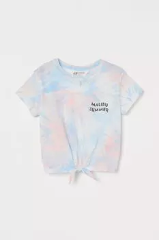 Топ с завязками внизу H&M, розовый