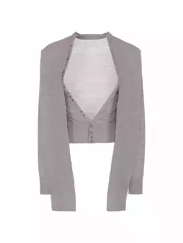 Топ с завязкой Jacquemus, серый