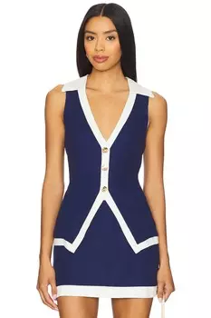 Топ с жилетом Colby Show Me Your Mumu, navy & white