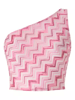 Топ с зигзагообразным узором Missoni, белый