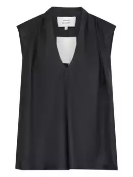 Топ Sade с V-образным вырезом LouLou de Saison, черный
