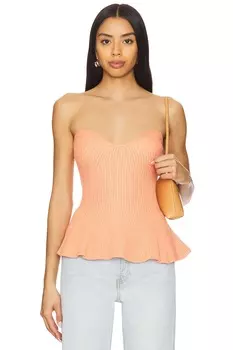 Топ "Saffy" с баской Line & Dot, coral