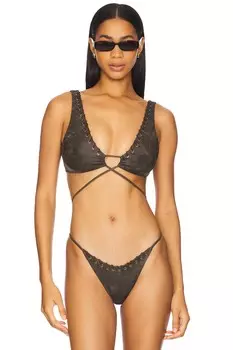 Топ Sahara от Camila Coelho, dark brown