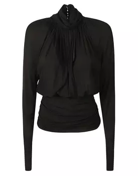 Топ Saint Laurent, черный