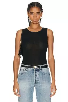 Топ Saint Laurent Jersey Tank, нуар