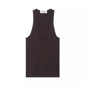 Топ Saint Laurent Tank 'Chataigne', загар