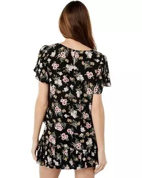 Топ Saltwater Luxe Elena Short Sleeve Top, черный