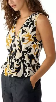 Топ Sanctuary Featherweight Button Front, цвет Golden Hour