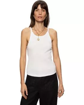 Топ Sanctuary Ribbed Racer Tank, белый