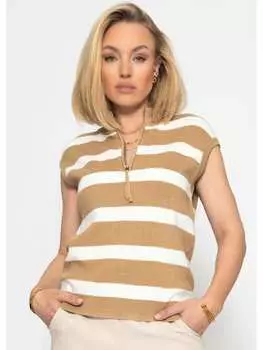 Топ SASSYCLASSY, бежевый