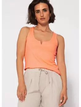 Топ SASSYCLASSY Geripptes, оранжевый