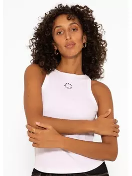 Топ SASSYCLASSY Geripptes Tank, белый
