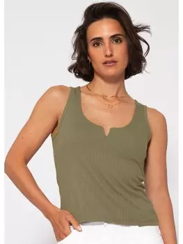 Топ SASSYCLASSY Geripptes, зеленый