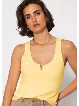 Топ SASSYCLASSY Geripptes, желтый
