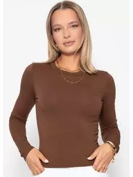 Топ SASSYCLASSY, коричневый