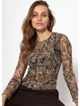 Топ SASSYCLASSY, коричневый