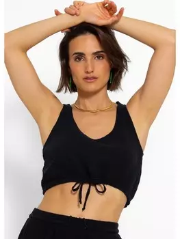 Топ SASSYCLASSY Musselin, черный