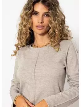 Топ SASSYCLASSY, серо-коричневый