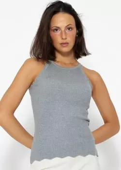 Топ SASSYCLASSY Strick, серый