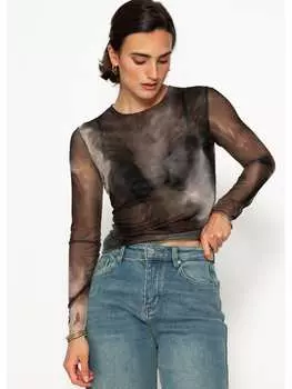 Топ SASSYCLASSY, темно-серый