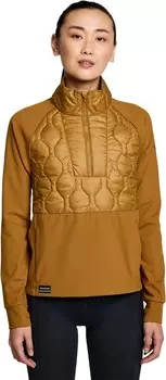 Топ Saucony Solstice Oysterpuff 1/2 Zip, бронзовый