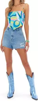 Топ Scarf Top Show Me Your Mumu, цвет Go Go Luxe Satin