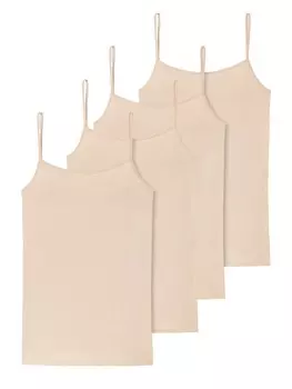 Топ Schiesser Spaghetti 95/5 Organic Cotton, бежевый
