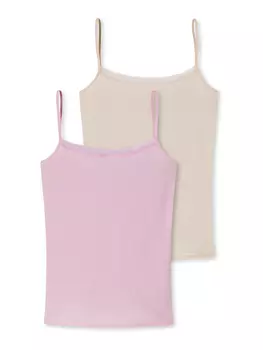 Топ Schiesser Spaghetti Cotton Lace, цвет sand, rosa