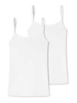 Топ Schiesser Spaghetti Uncover, белый