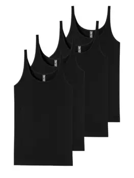 Топ Schiesser Trger 95/5 Organic Cotton, черный
