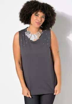 Топ SCHULTER-ZIERSTEINCHEN Angel of Style, серый