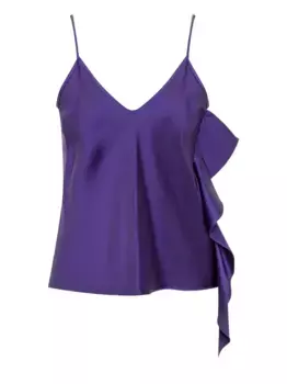 Топ Scollo с оборками MAX MARA, синий